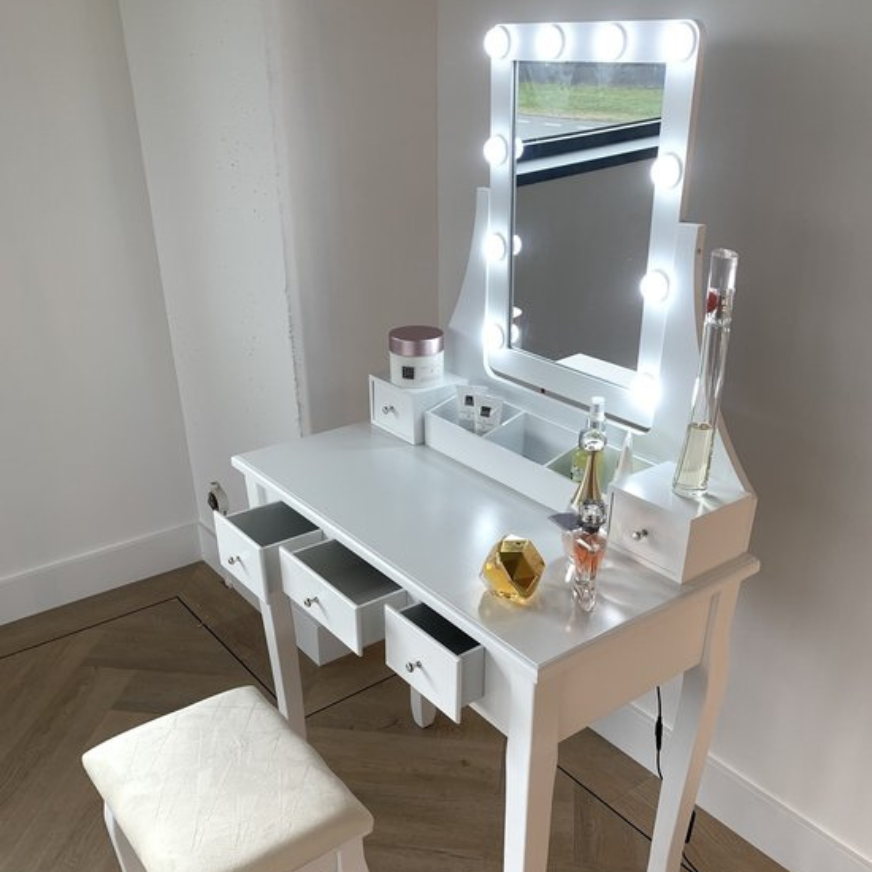 Kaptafel - Bella | Luxe Make up tafel Wit